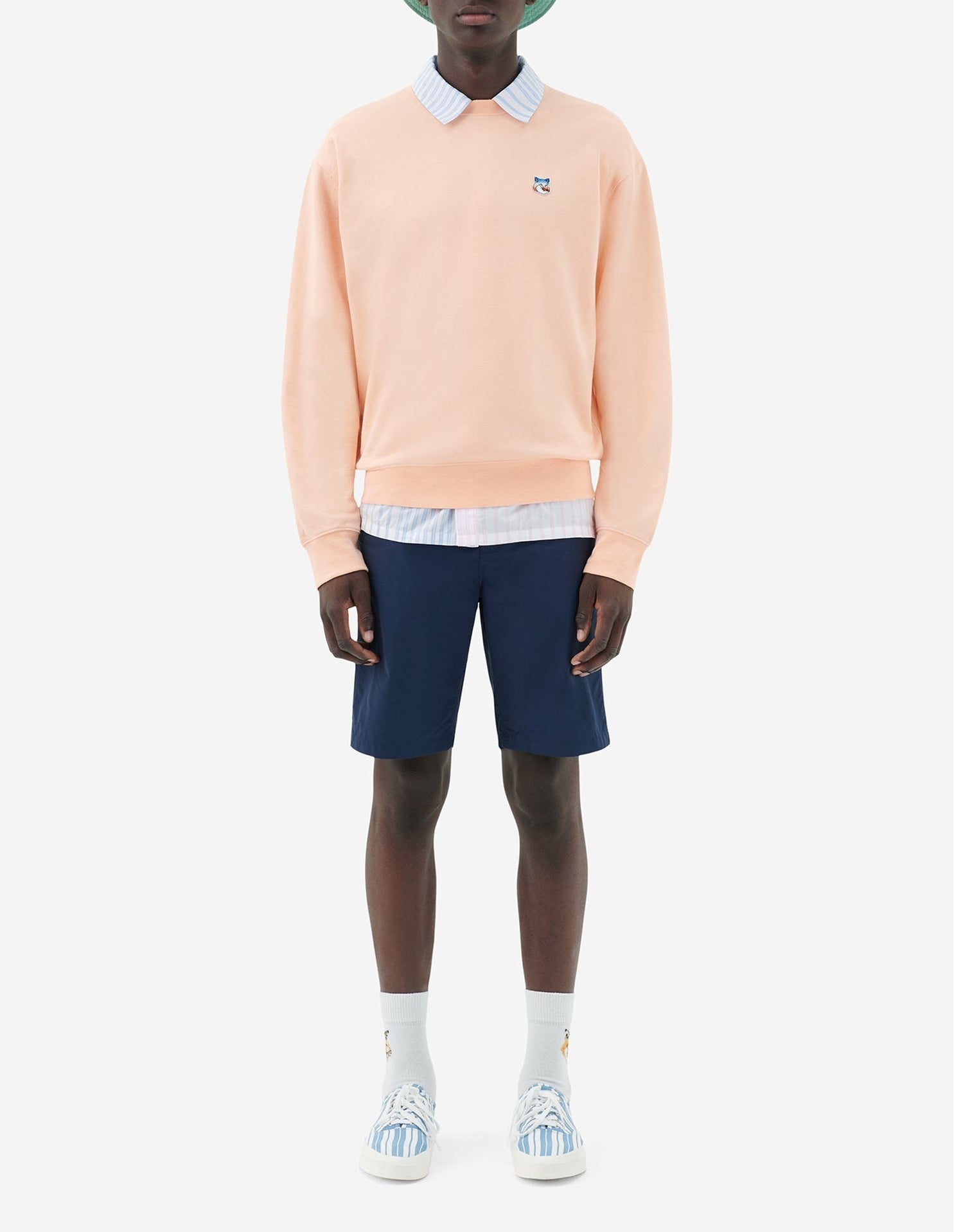 Sweatshirt avec écusson - Peach