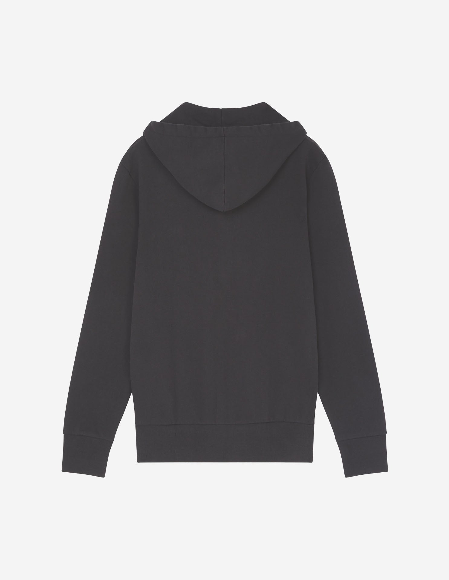 Sweat à capuche zippé avec écusson - Black