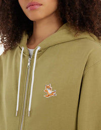 Sweat à capuche zippé - Light Khaki