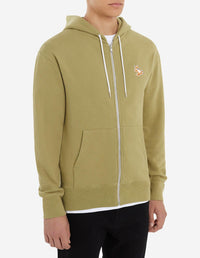 Sweat à capuche zippé - Light Khaki