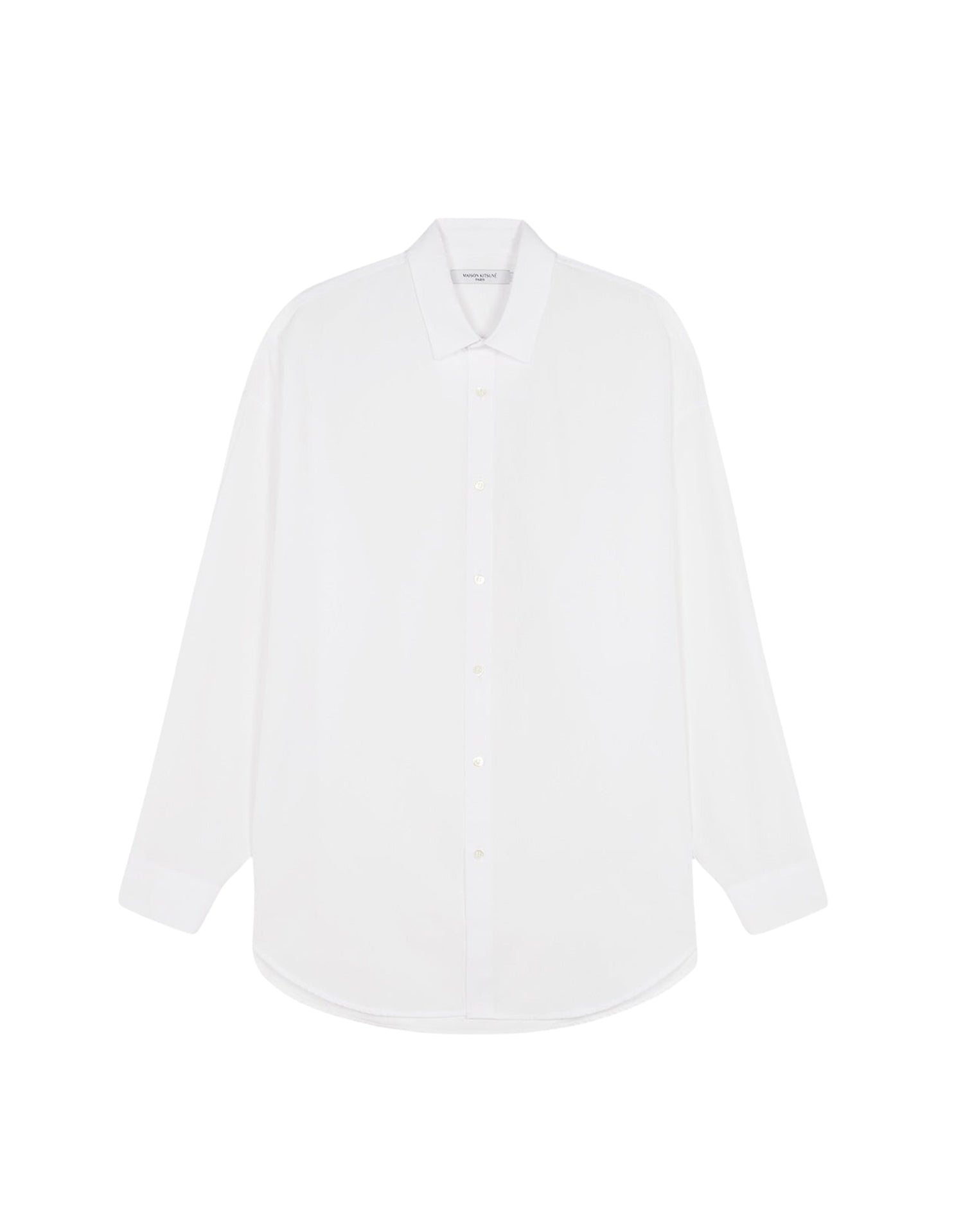 Chemise oversize avec écusson - White