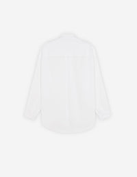 Chemise oversize avec écusson - White