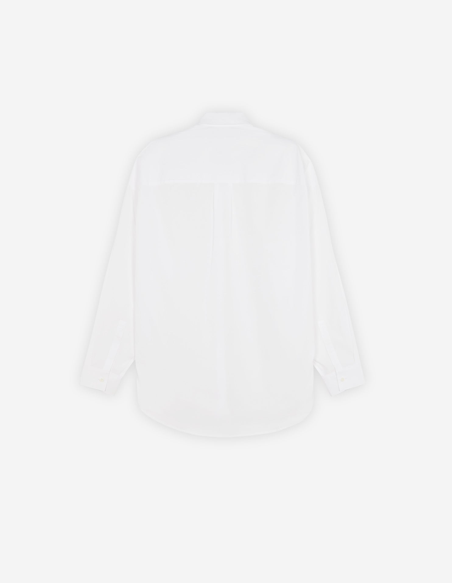 Chemise oversize avec écusson - White