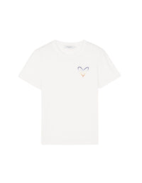 Oversized embroidered T-shirt - White
