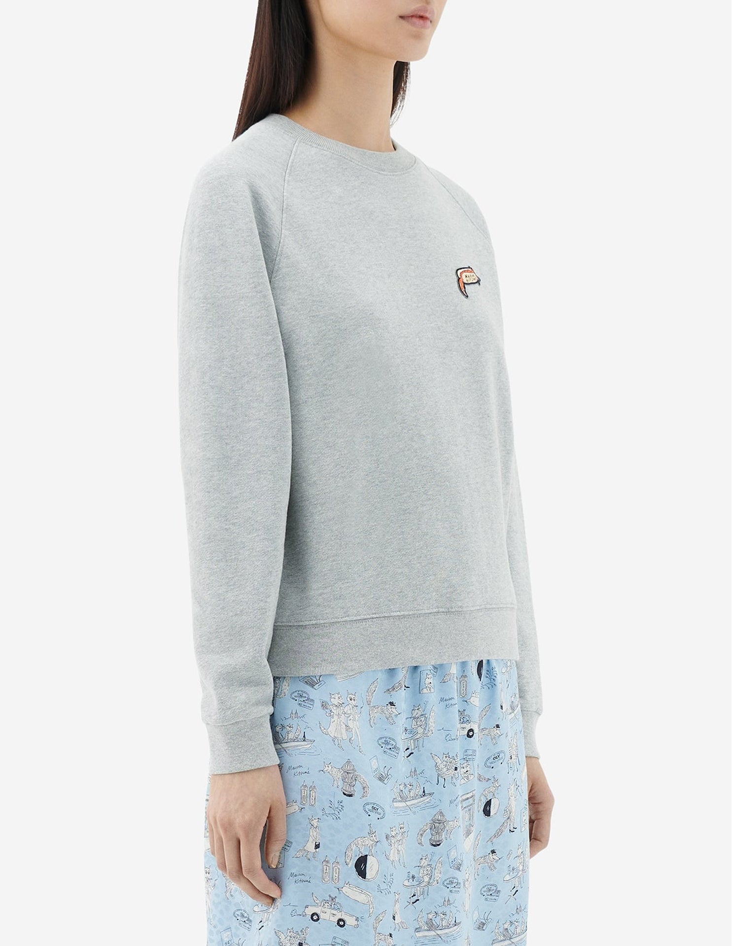 Sweatshirt Maison Kitsuné x Olympia Le-Tan - Grey Melange