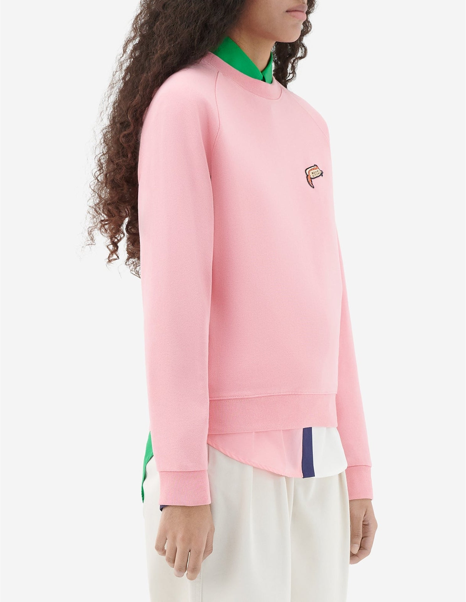 Sweatshirt Maison Kitsuné x Olympia Le-Tan - Bubble Gum Pink