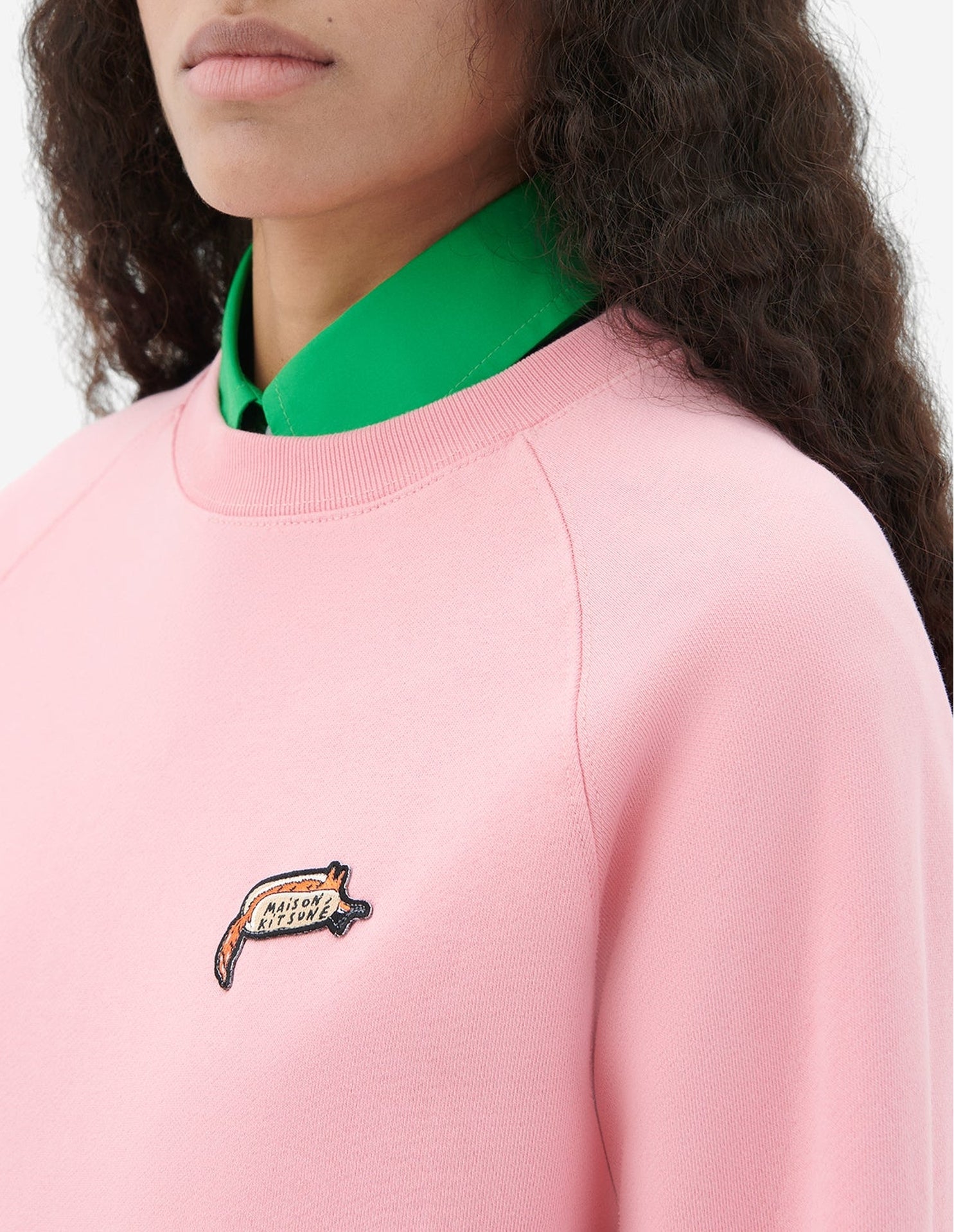 Sweatshirt Maison Kitsuné x Olympia Le-Tan - Bubble Gum Pink