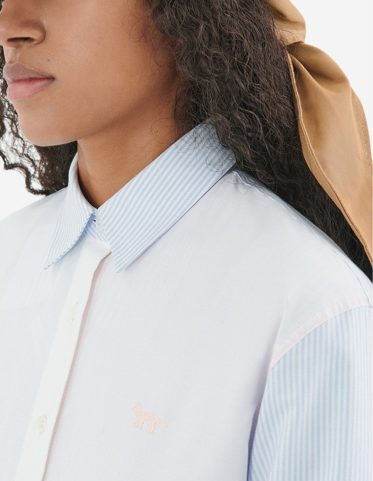 Striped Oxford shirt - Color Block Stripes