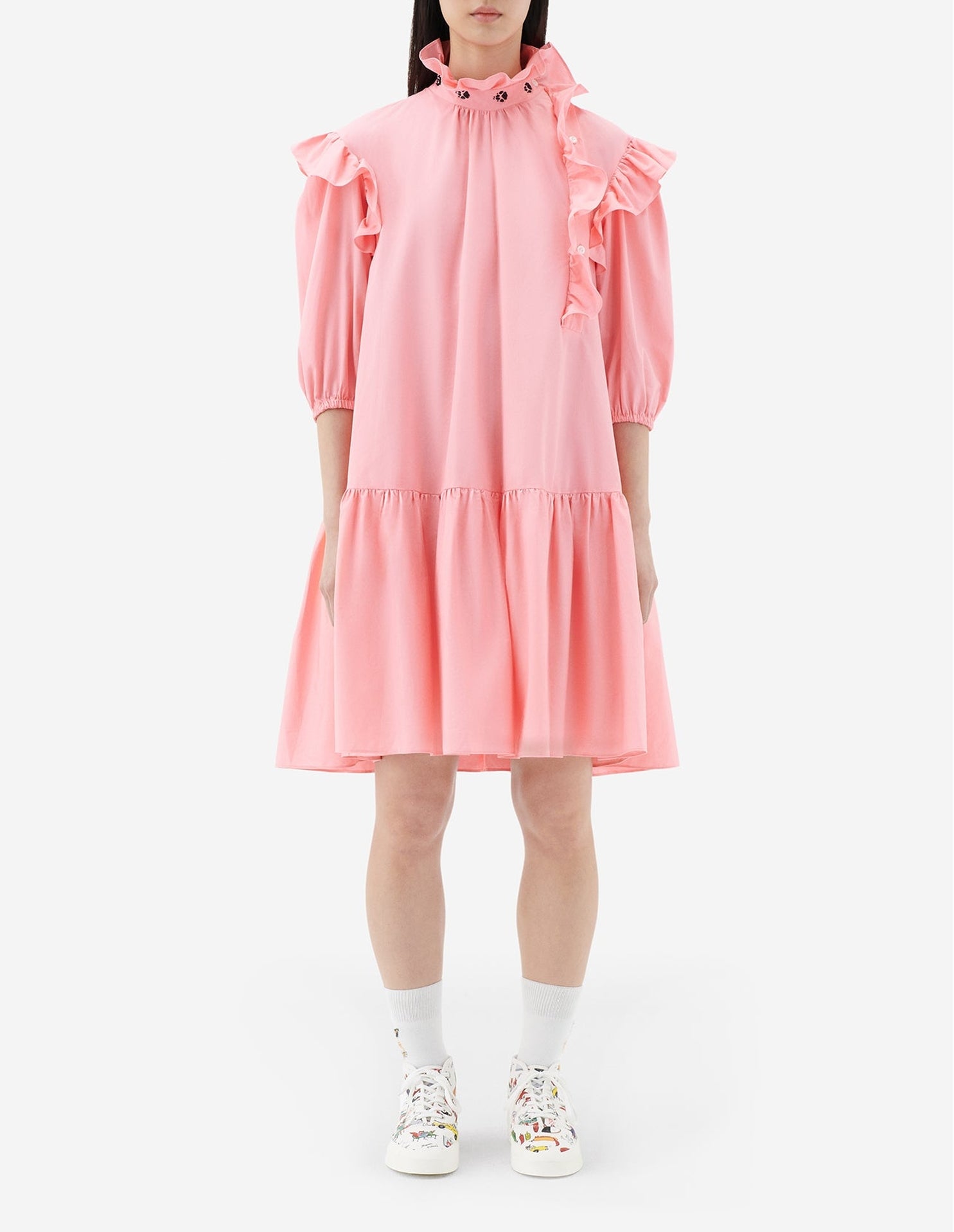 Robe Maison Kitsuné x Olympia Le-Tan - Bubble Gum Pink