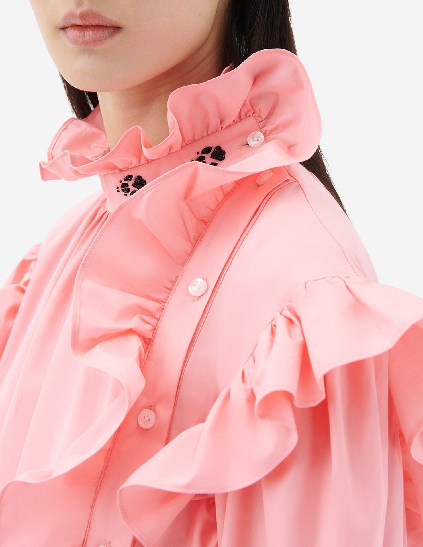 Robe Maison Kitsuné x Olympia Le-Tan - Bubble Gum Pink