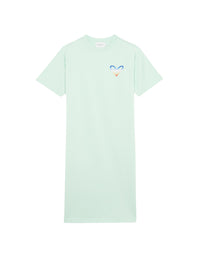 Robe t-shirt à col rond - Mist Green