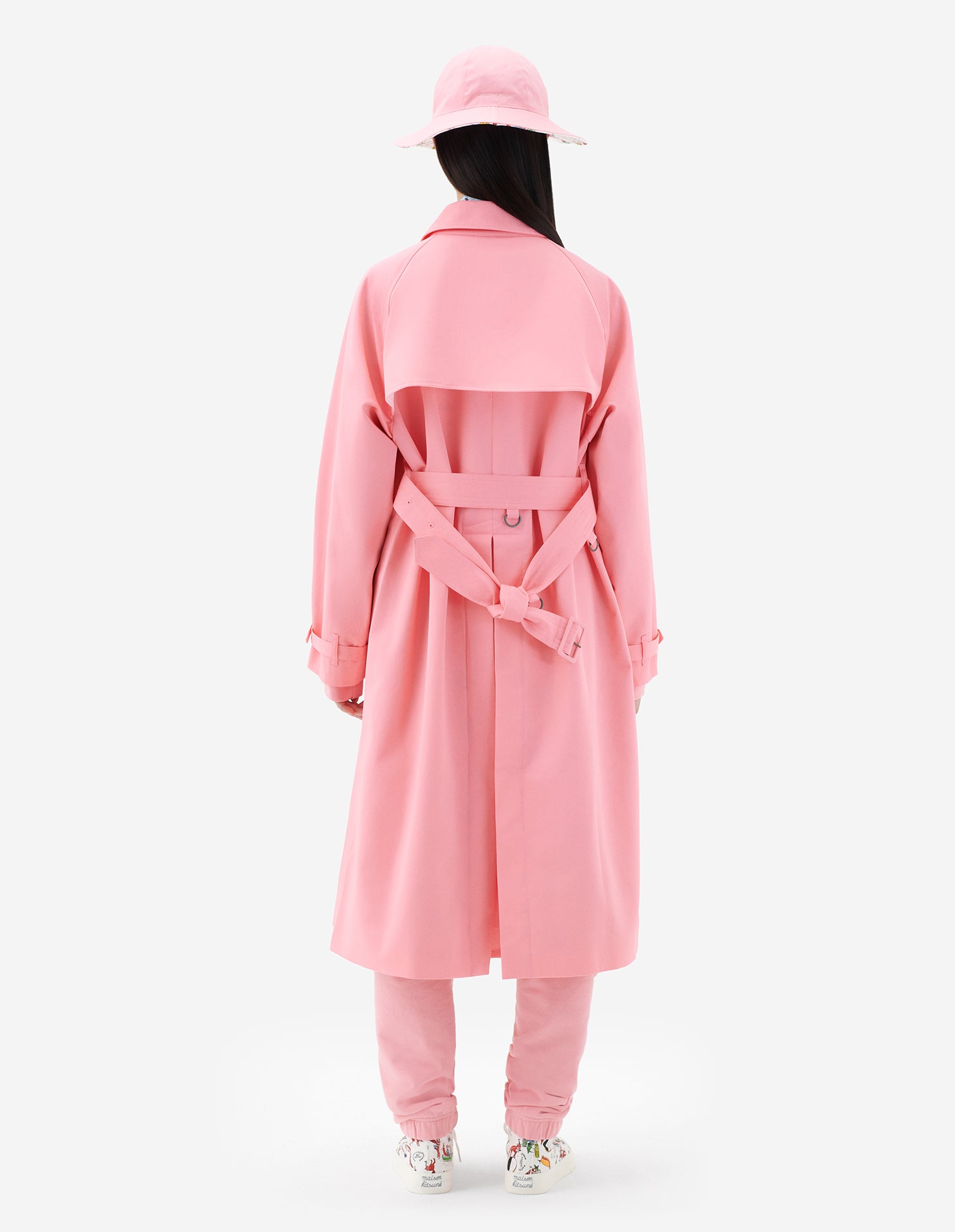 Trench Maison Kitsuné x Olympia Le-Tan - Bubble Gum Pink