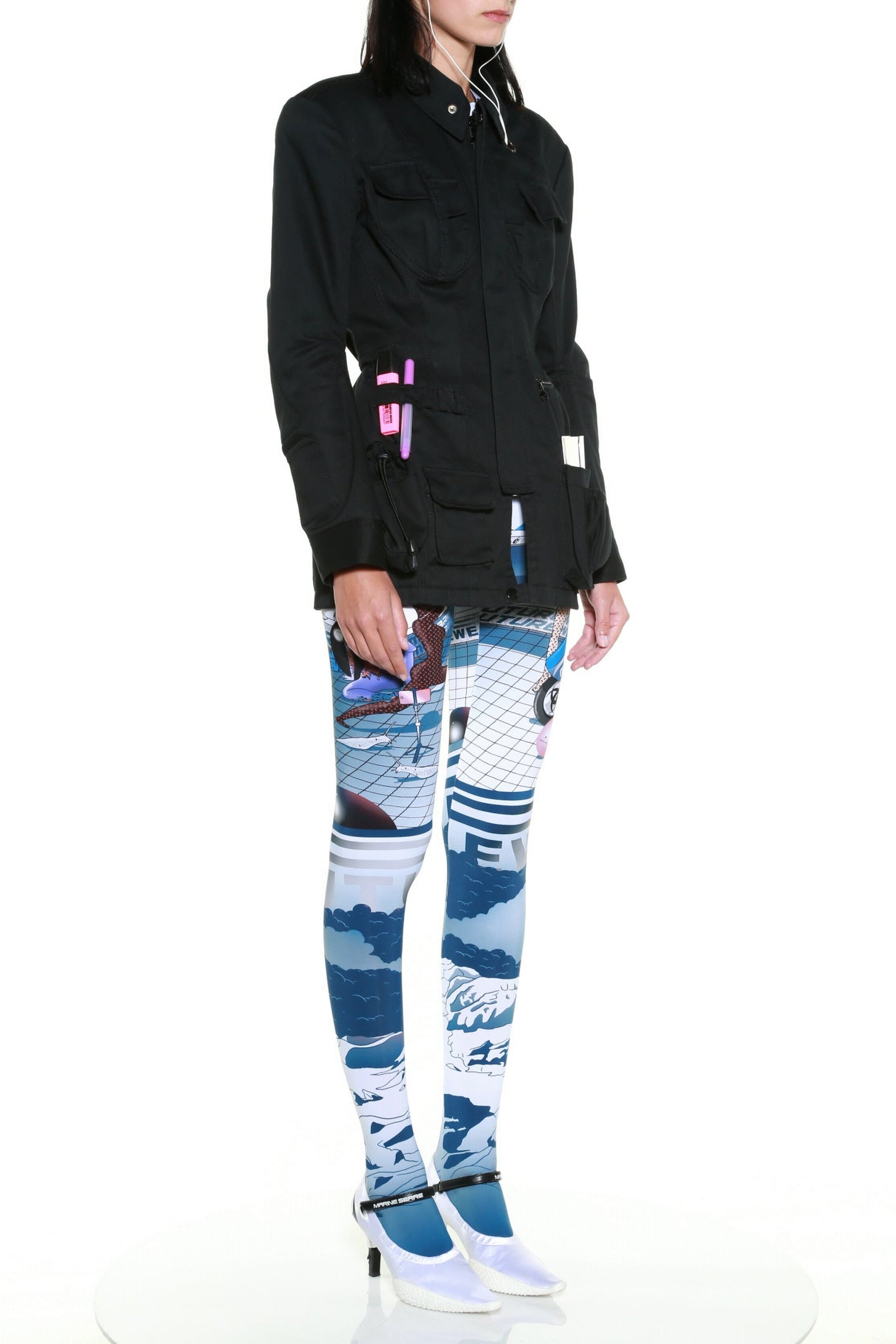 PRIX MARQUE : 390€_Cotton Twill Black Veste - Cotton Twill Black