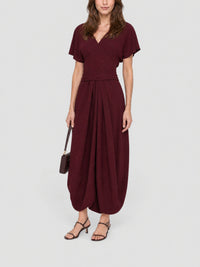 Robe Souela en laine - Burgundy