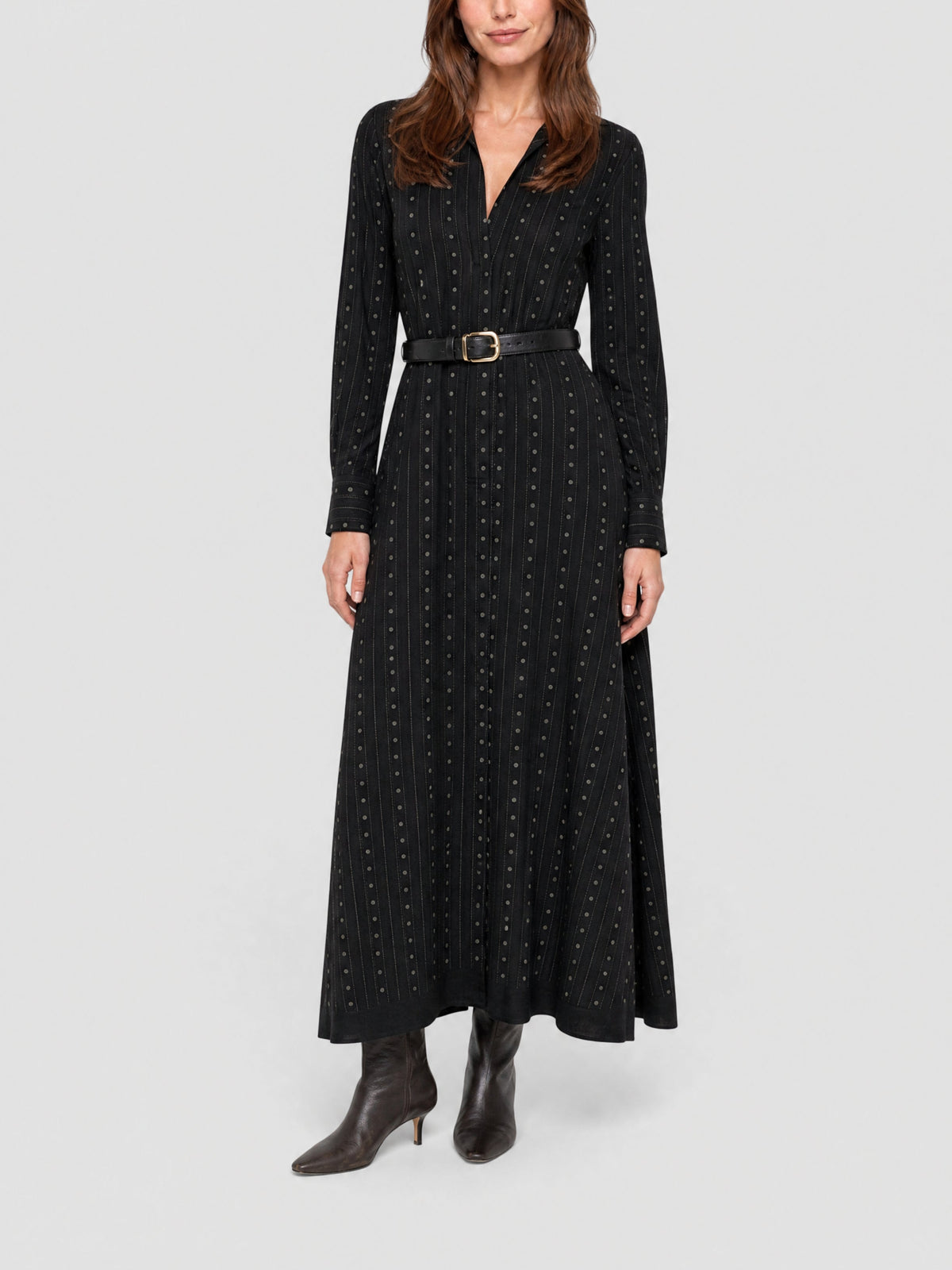 Robe longue à manches longues - Black