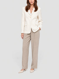 Veste de tailleur Moyo en laine - White