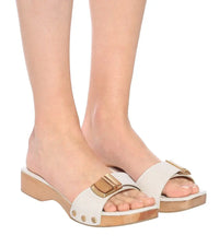 Sandales Tatanes en cuir - Green Checks