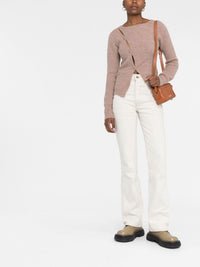 Cardigan Pau en laine mélangée - Beige