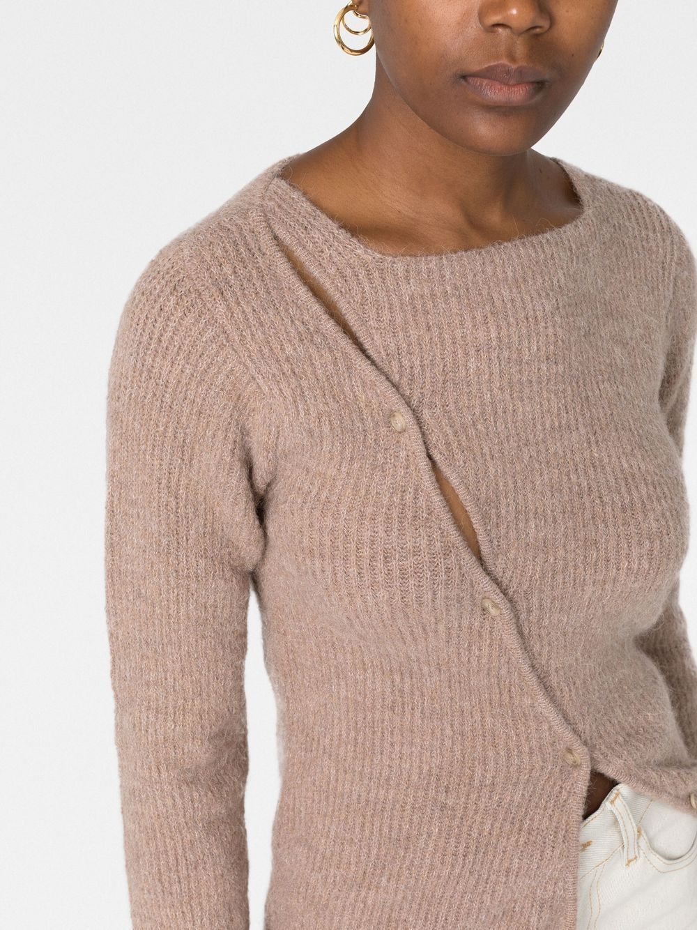 90€ / 1 sold //4 QTY / ST25%   Cardigan Pau en laine mélangée - Dark Beige