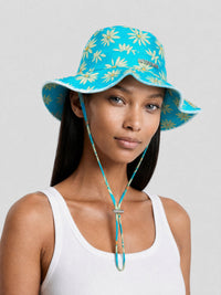 30€ / 0 sold //134 QTY / ST0%   Bob Artichaut baroudeur - Green Blue Flowers