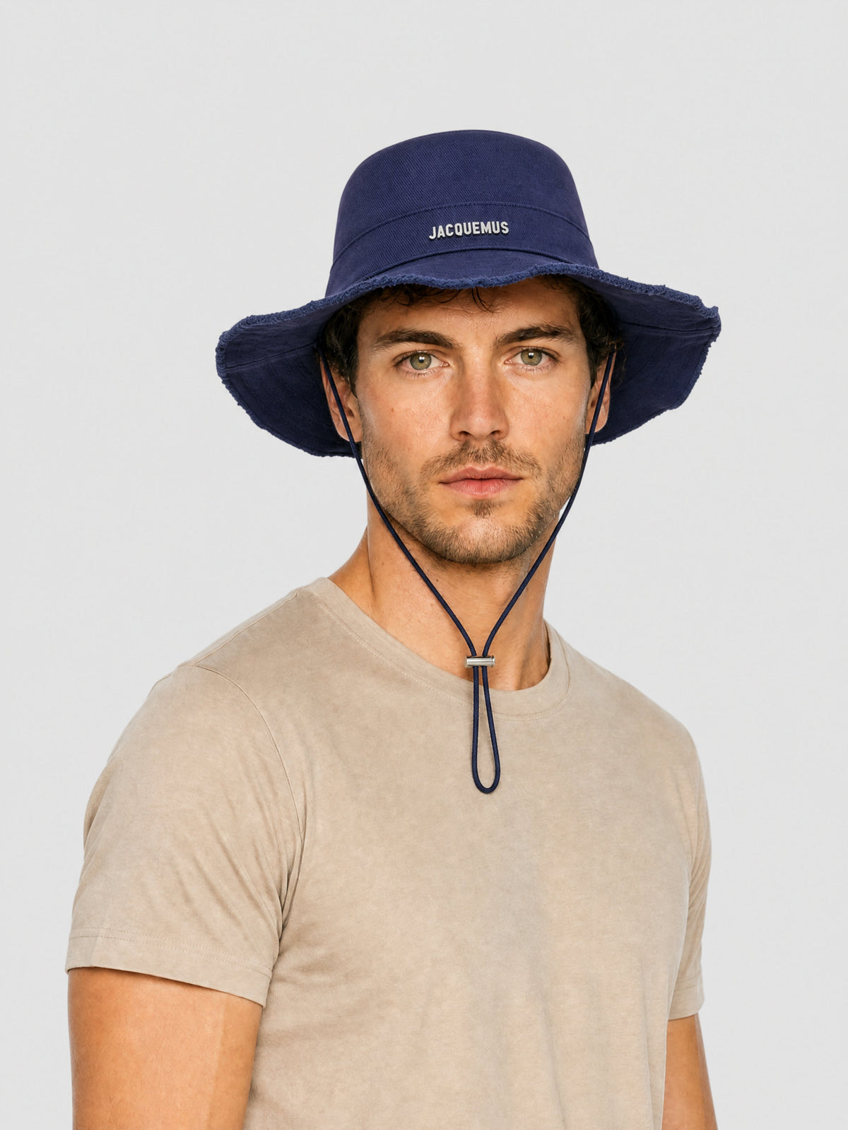 Bob Artichaut effiloché en denim - Navy Blue