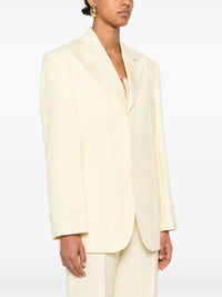 220€ / 1 sold //2 QTY / ST50%   Blazer structuré boutonné - Pale Yellow