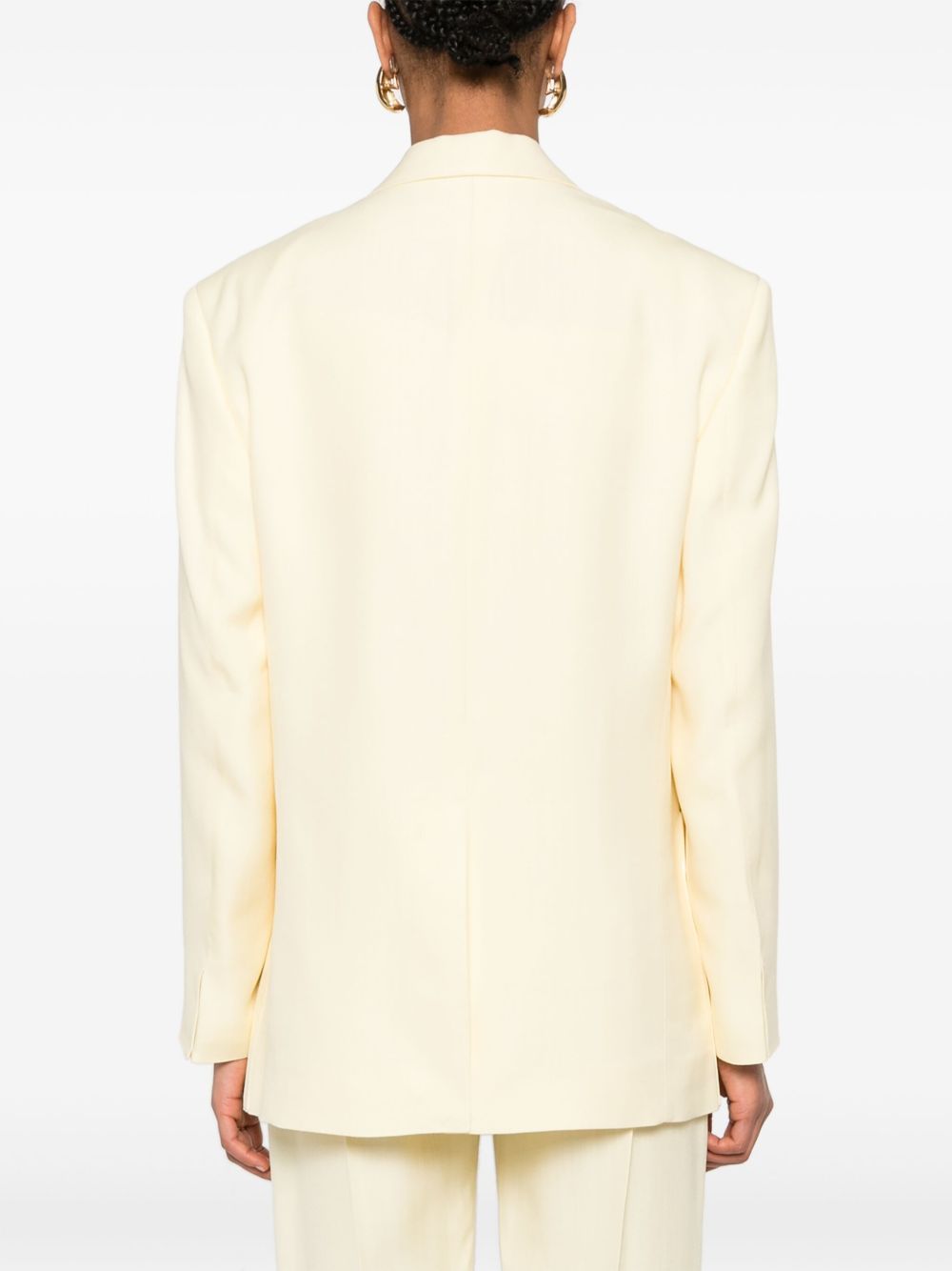 220€ / 1 sold //2 QTY / ST50%   Blazer structuré boutonné - Pale Yellow