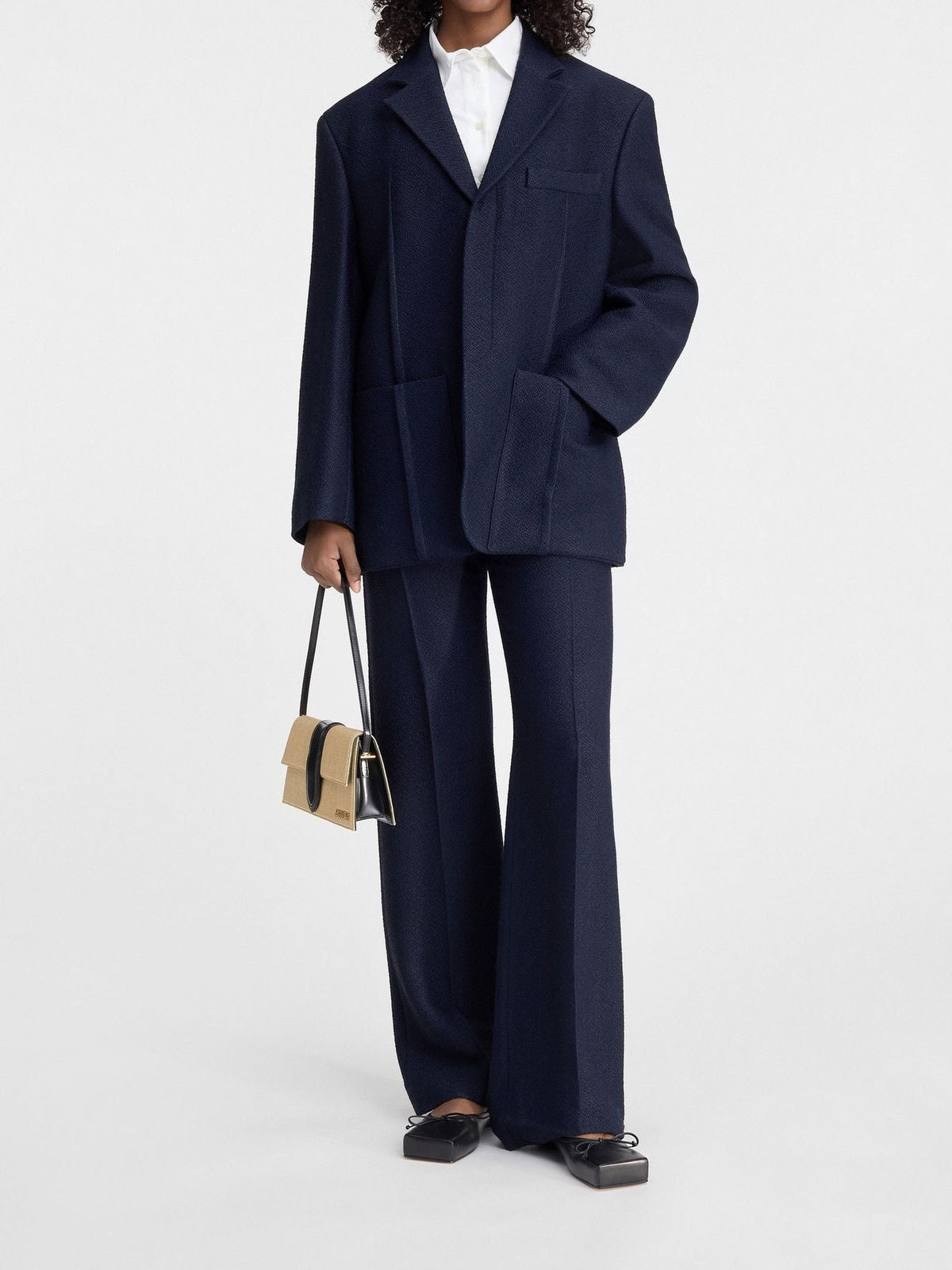 220€ / 15 sold //16 QTY / ST94%   Blazer structuré boutonné - Dark Navy