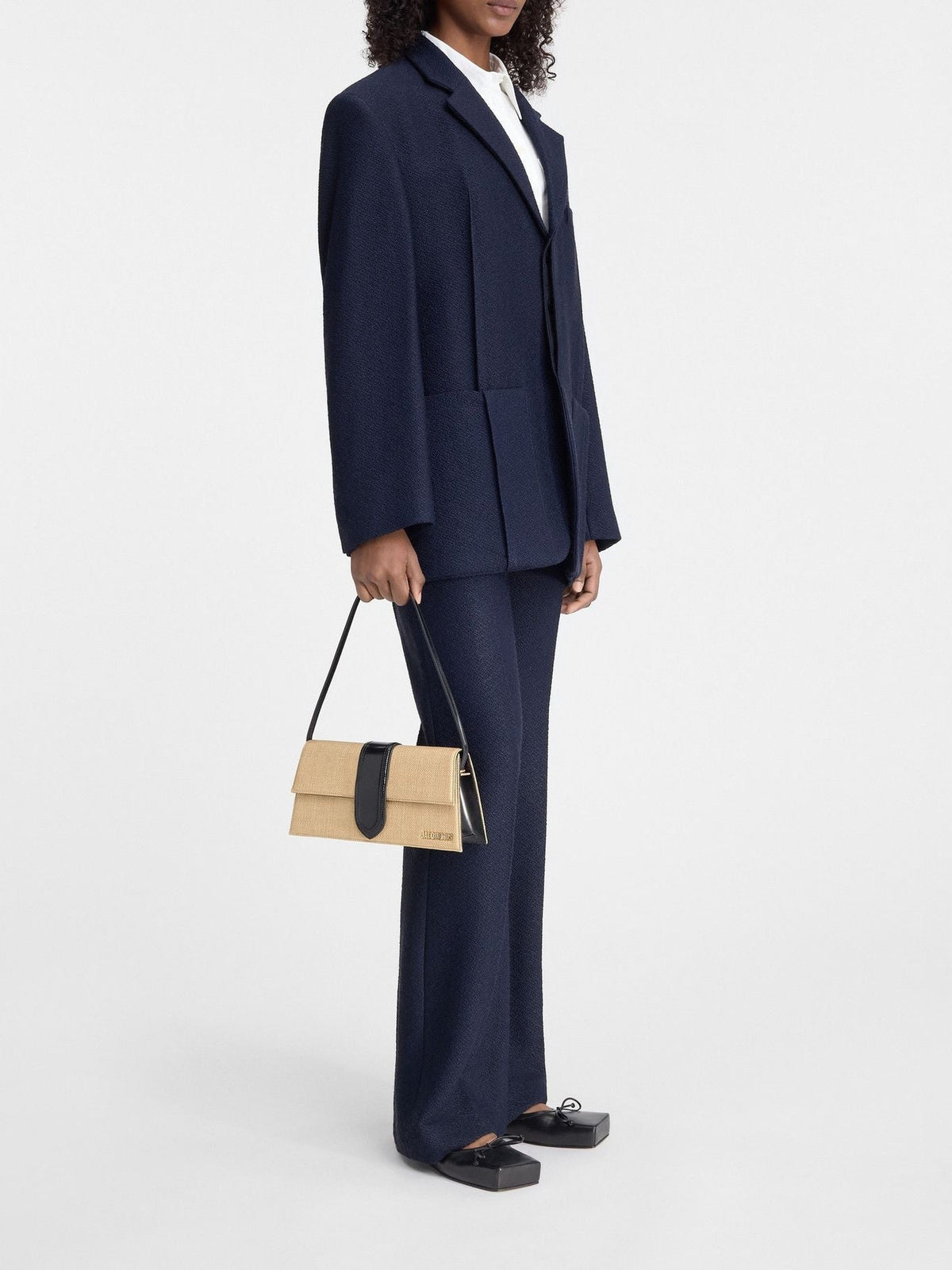 220€ / 15 sold //16 QTY / ST94%   Blazer structuré boutonné - Dark Navy