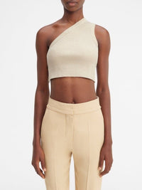 55€ / 0 sold //2 QTY / ST0%   Débardeur asymétrique Ascu en lin - Light Khaki