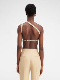 55€ / 0 sold //2 QTY / ST0%   Débardeur asymétrique Ascu en lin - Light Khaki