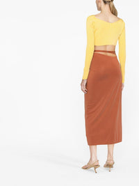 Cardigan Pralu en maille - Light Yellow