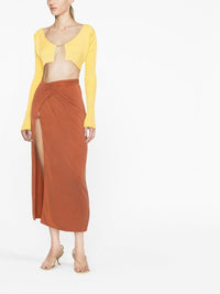 Cardigan Pralu en maille - Light Yellow