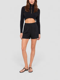 90€ / 8 sold //20 QTY / ST40%   Pull court Bormio en maille - Black