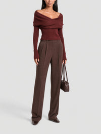 Pull Ascua en laine - Brown