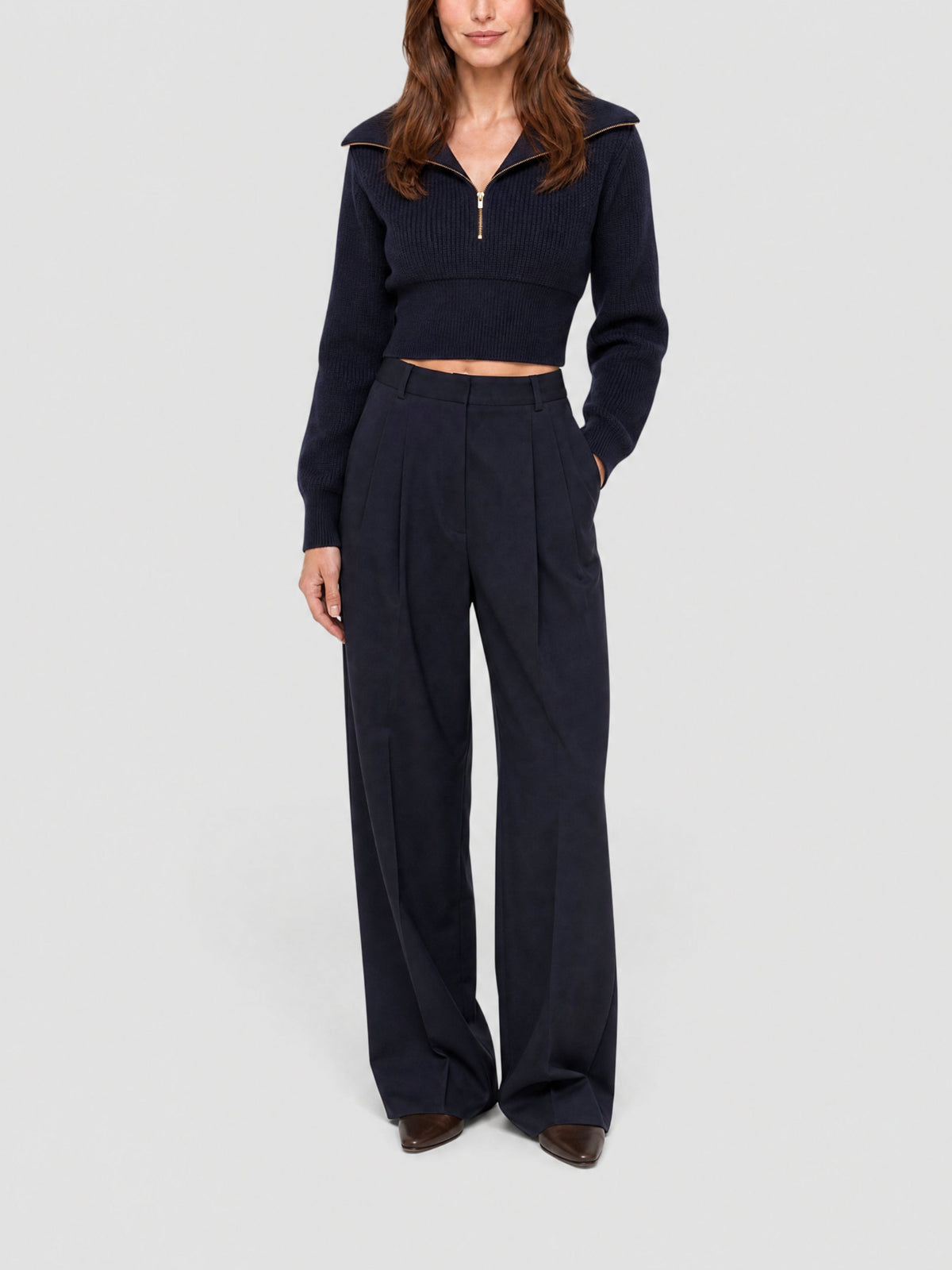 90€ / 6 sold //6 QTY / ST100%   Pull Risoul en laine - Dark Navy