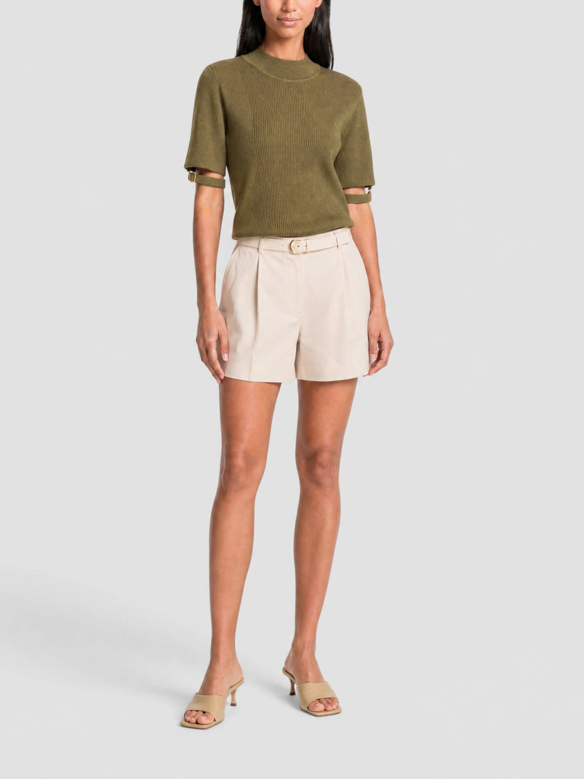 55€ / 8 sold //9 QTY / ST89%   T-shirt en maille Torre - Khaki