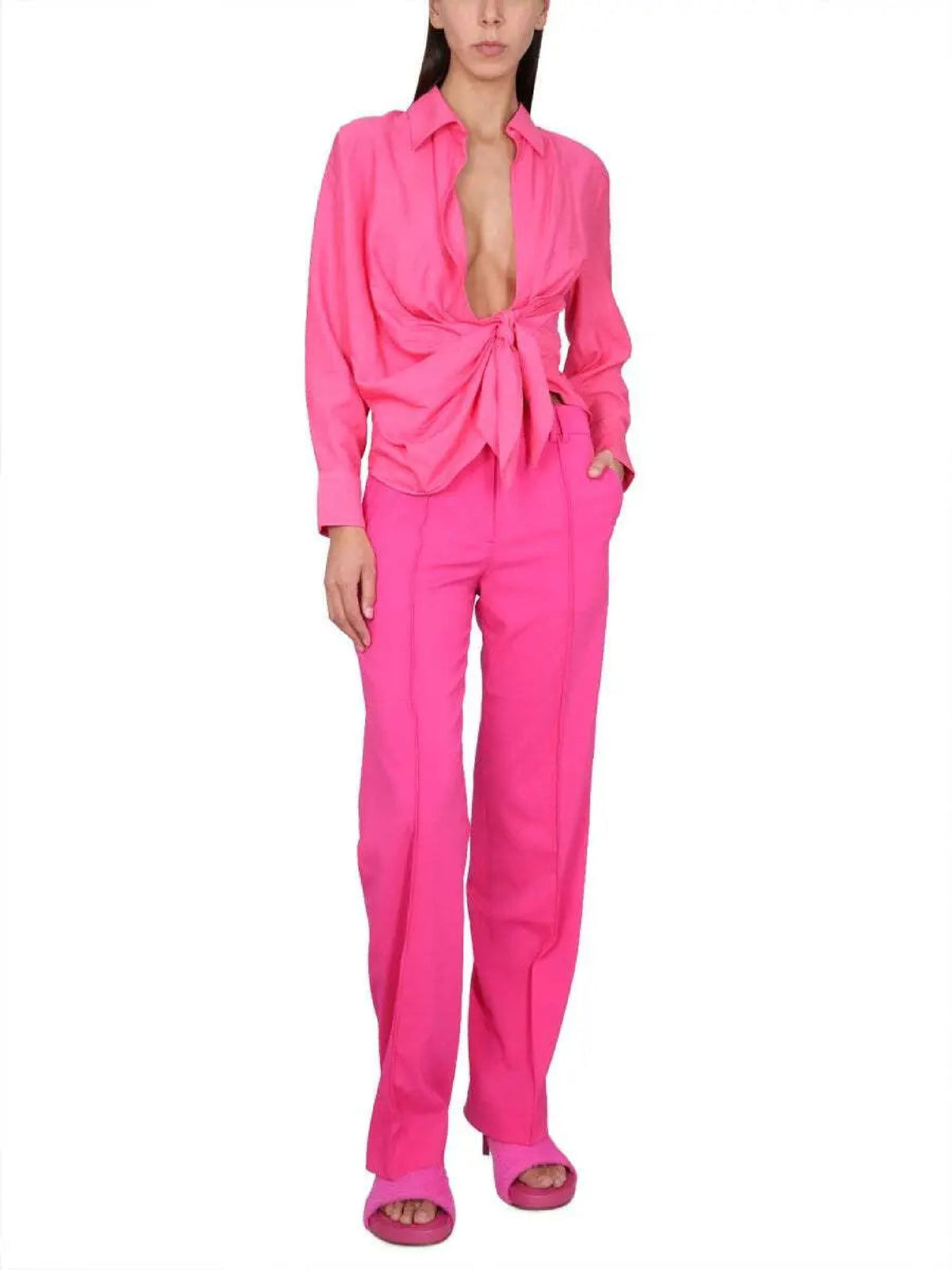 Chemise Bahia drapée - Pink