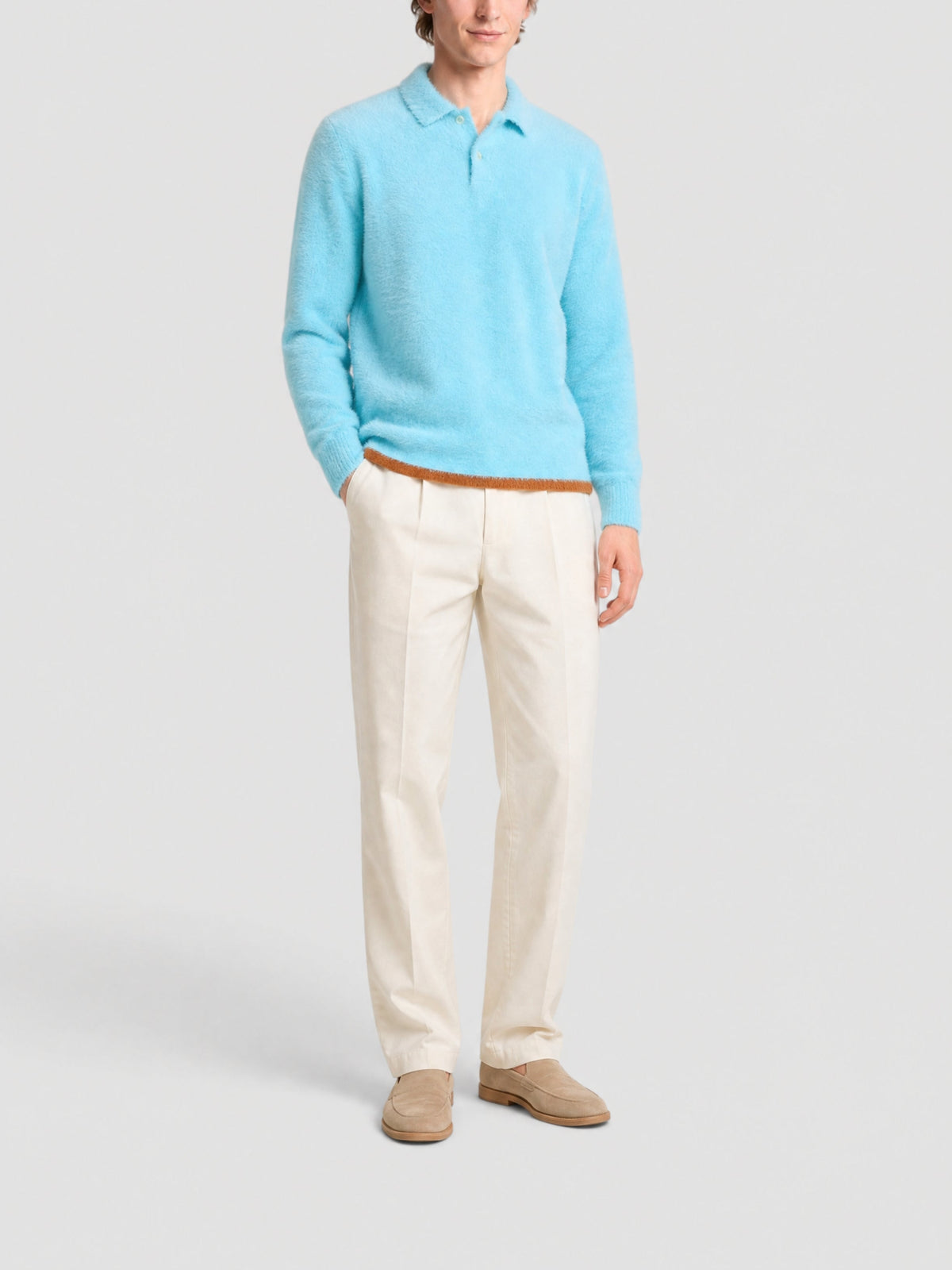 Pull Neva duveteux - Light Blue