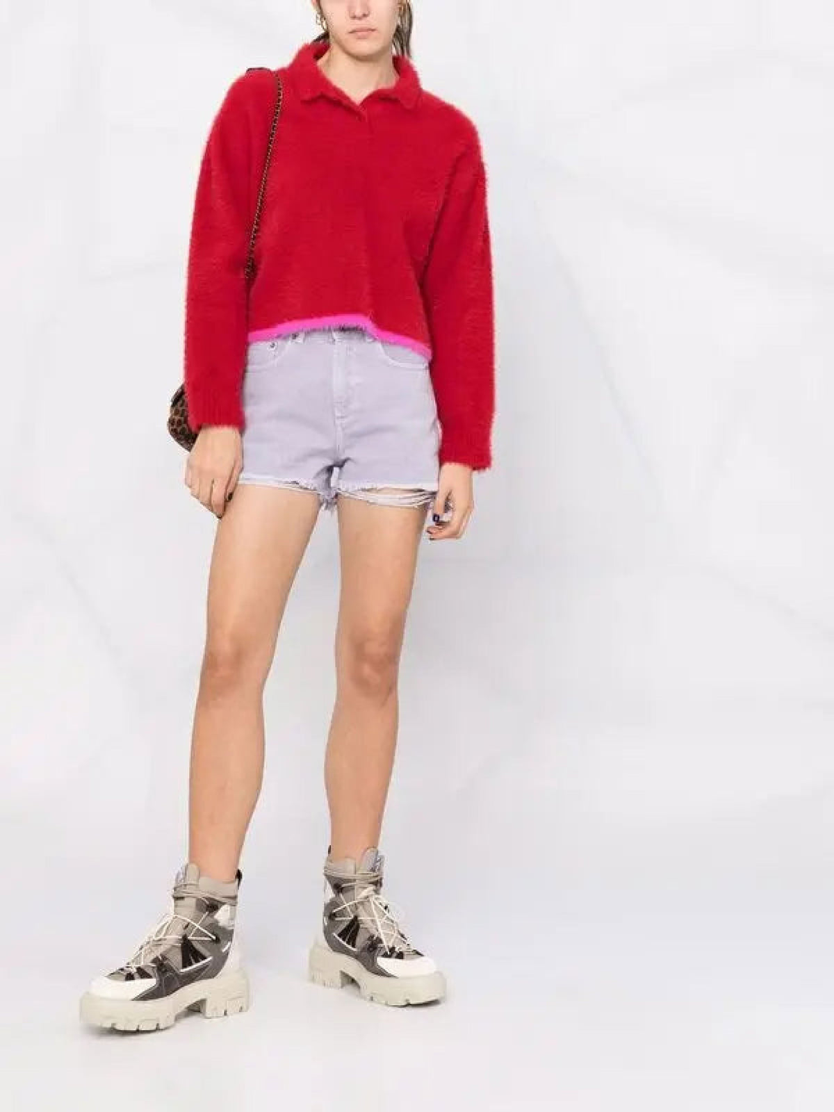 Pull Neva duveteux - Red