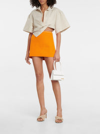 75€ / 0 sold //65 QTY / ST0%   Jupe asymétrique Sorbetto à liseré - Orange