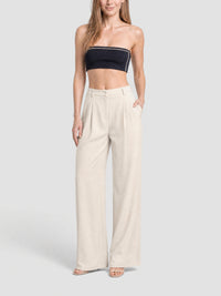 35€ / 0 sold //80 QTY / ST0%   Top bandeau asymétrique Sorbetto à liseré - Navy