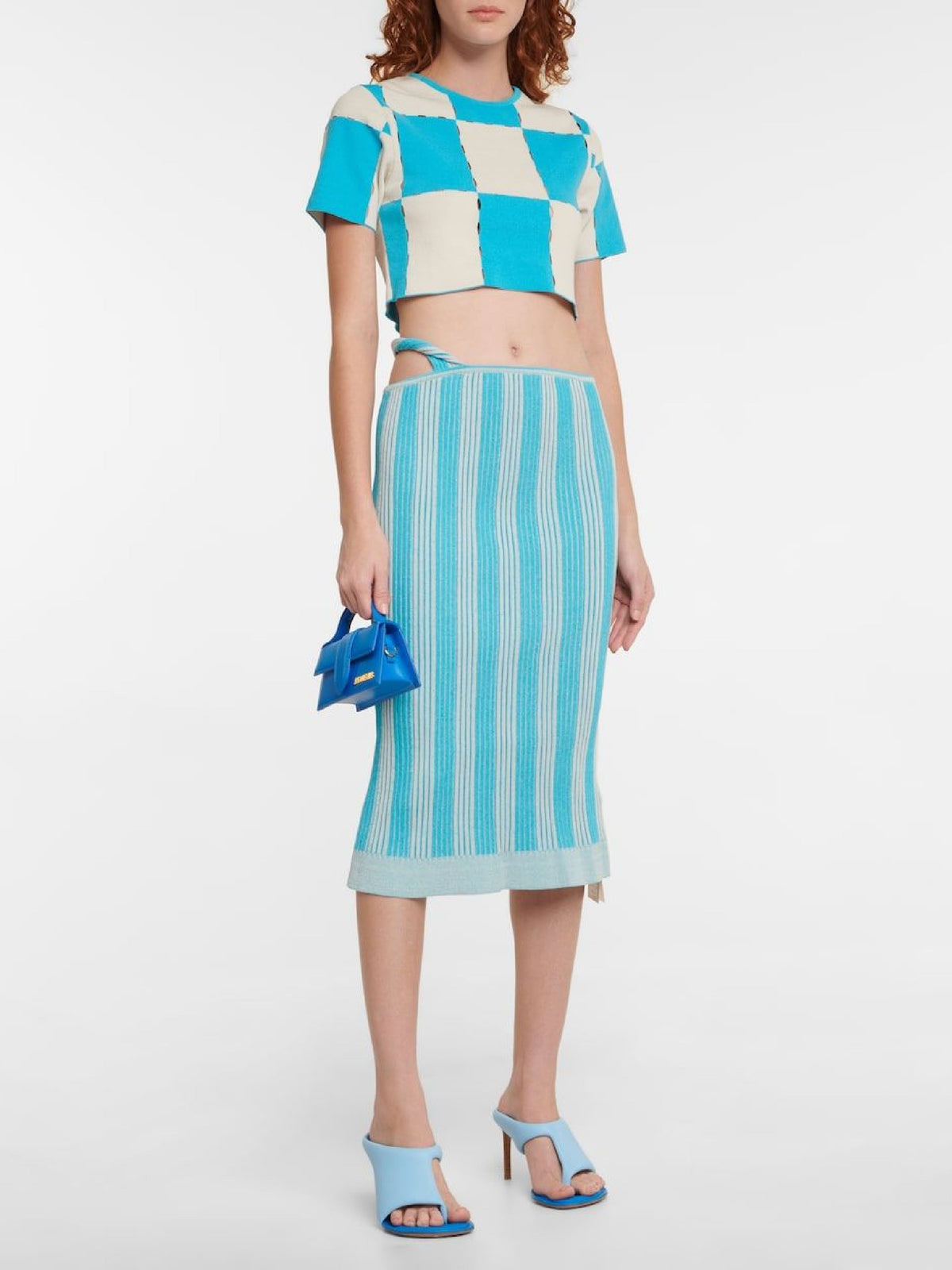 75€ / 1 sold //96 QTY / ST1%   Jupe Gelato en maille - Multi Blue