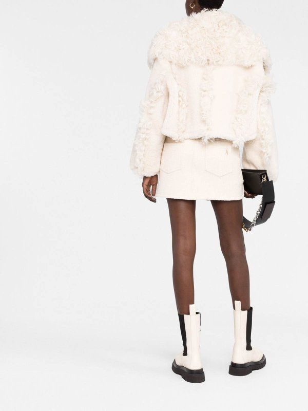 750€ / 6 sold //16 QTY / ST38%   Veste Piloni en cuir - Off White
