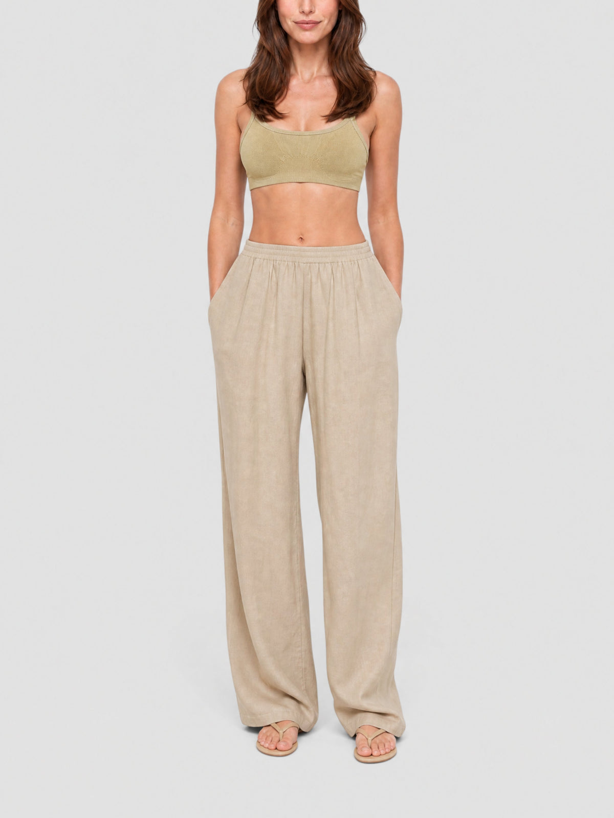 35€ / 3 sold //11 QTY / ST27%   Brassière Ascosu multi-mailles - Light Brown