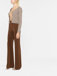 90€ / 1 sold //1 QTY / ST100%   Cardigan Pralu à manches longues en maille - Dark Beige