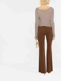 90€ / 1 sold //1 QTY / ST100%   Cardigan Pralu à manches longues en maille - Dark Beige