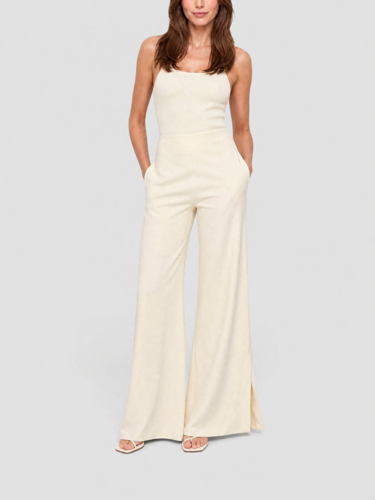 75€ / 0 sold //1 QTY / ST0%   Pantalon Soffio évasé - Off White