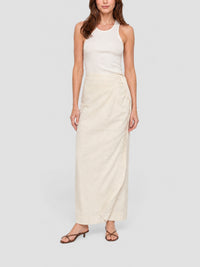 75€ / 1 sold //1 QTY / ST100%   Jupe Draggiu fendue - Off White