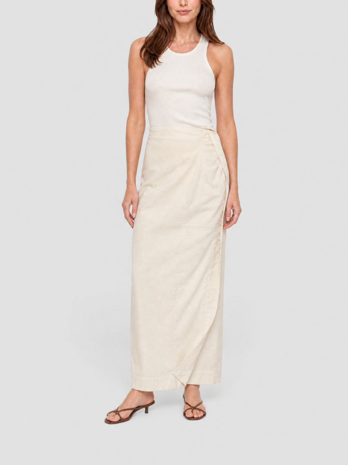 75€ / 1 sold //1 QTY / ST100%   Jupe Draggiu fendue - Off White